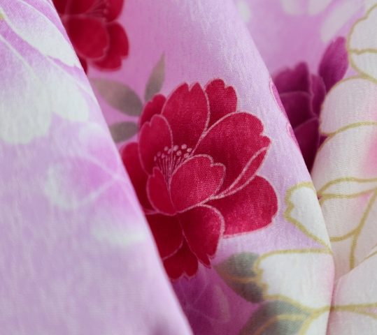 卒業式袴レンタルNo.630[4Lサイズ][ガーリー]薄紫・赤紫牡丹桜・白菊